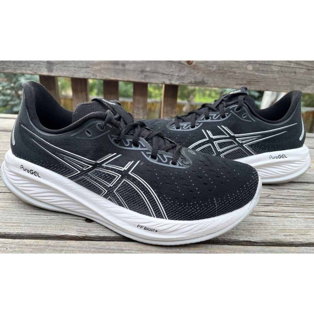 Asics Gel Cumulus 26 Men's size 9.5 Running Shoes Black 1011B792 *READ*